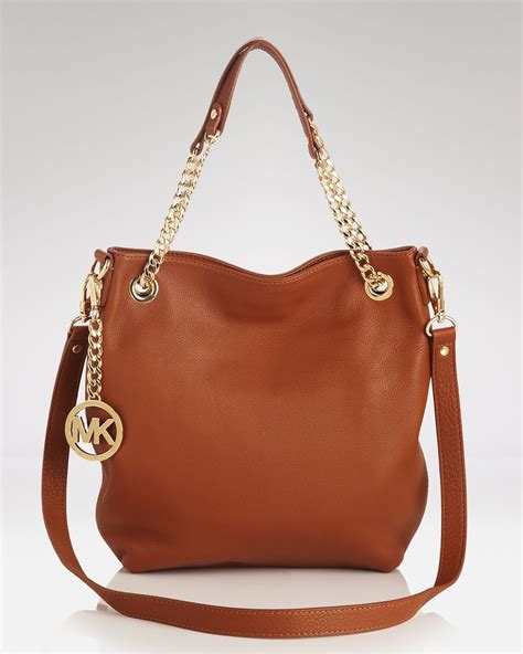 michael kors brown bag gold chain